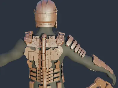 Full Set Armor and Plasma Cutter - Dead Space 2023 Remake 3D print model
