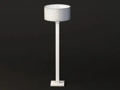 Restoration Hardware Juneau Sculptural Lounge Floor Lamp Shade 3D model