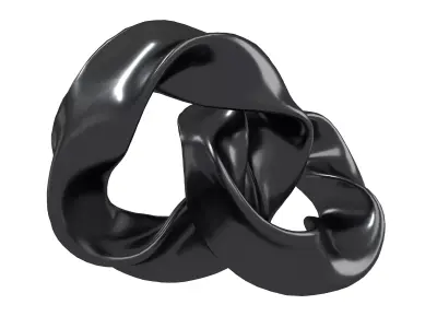 Abstract Ring Shape V2 003 Low-poly 3D model