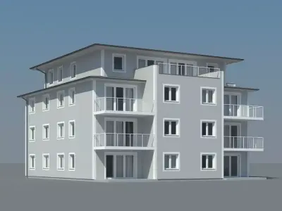 Condo Apartment Building 3D model