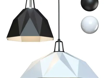 Crate and Barrel - Maddox Faceted Pendant 3D model