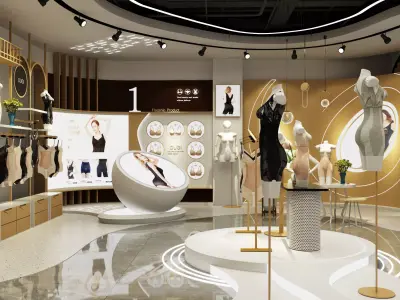 Shapewear Store - Lingerie Shop 3D model