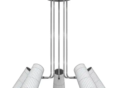 CYPRESS 5 ARM CHANDELIER Low-poly 3D model
