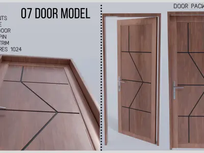 Door package 3D model