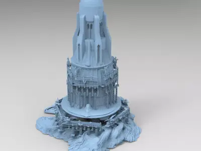 Arabian Sea Ship Fleet Tower  3D model