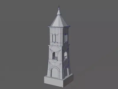 Old Batavia City Town Tavern Merchantile Static Meshes for Games Low-poly 3D model