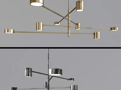 Minimalist Led Chandelier 3D model