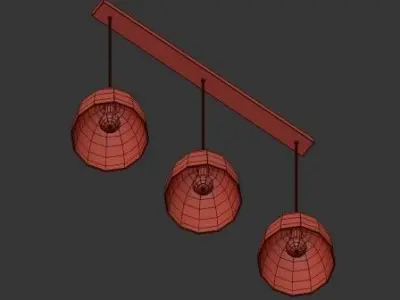 MODERN CEILING LIGHT TRAFFORD 3D model