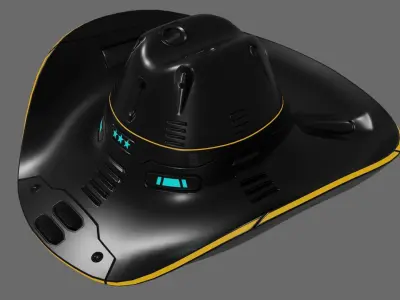 Space Cowboy Hat 3D model