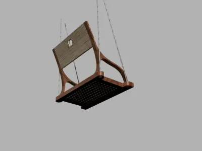 Patio Swing Hanging Chair Porch Swing 3D print model