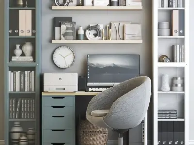 Office workplace 105 3D model