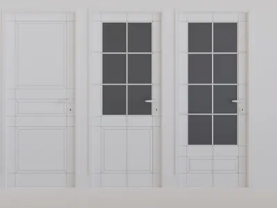 Classic door  Free 3D model purchase