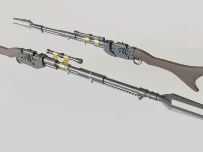 Star Wars The Mandalorian - Amban Phase-Pulse Blaster 3D model