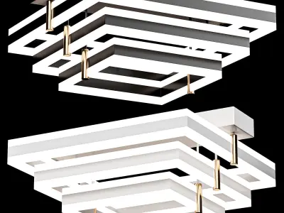 Modern Tricolor Light 3D model