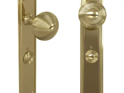 Beardmore Queen Ann door handle knob 3D model