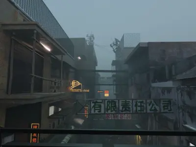 Abandoned town 3D model