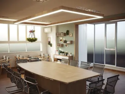 Conference table leisure table 3D model