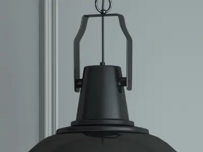 Hanging lamp Gloss Black by Romatti 3D model
