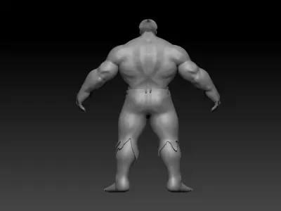 3D model of hulk in zbrush 3D model