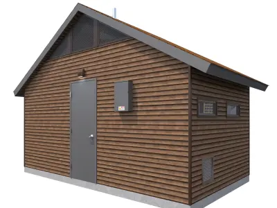 Public Building-003 Restroom 3D model