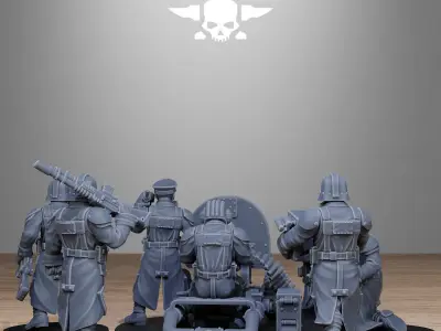 GrimGuard Battle Weapons 2 3D print model