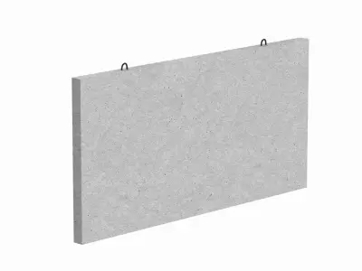 Concrete Wall Facade 3D model order