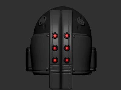 helmet high poly sculpt 3d printable 3D model 3D model 2