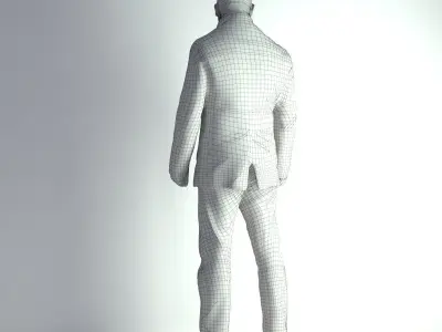 3D Scan Man Winter 005 3D model