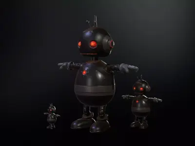 Minirobotic5 Low-poly 3D model
