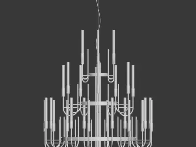 Luxxu Gala Suspension Chandelier 3D model