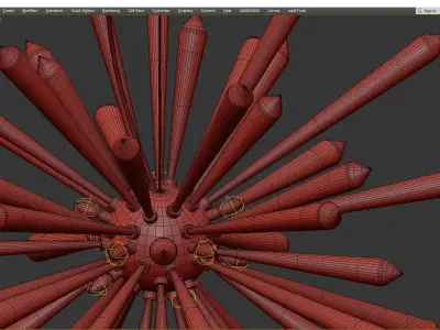 Ventnor Chandelier Low-poly 3D model