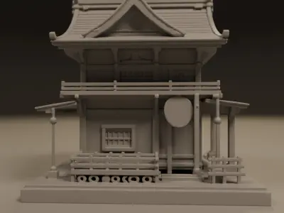 japanese temple 3D print model purchase