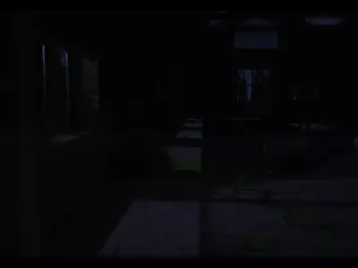 Abandoned warehouse 3D model - TV - chair - animated camera 3D model