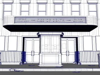 Old Cinema  3D model