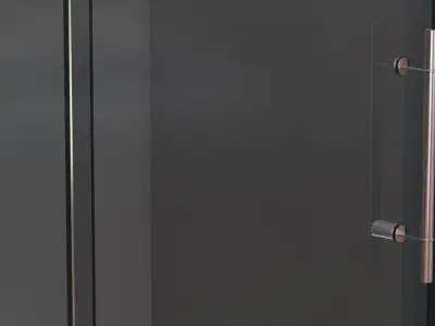 westyle bathtub cube and Glass doors Fleurco Kinetik 3D model