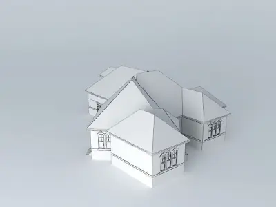 Brick House Free 3D model