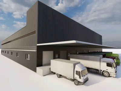 Warehouse-Warehouse Building 3D model