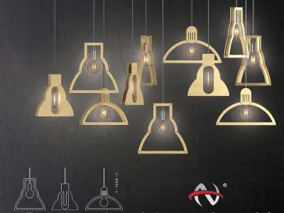 Hanging lamp Nowodvorski Frame 3D model