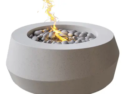 Firetable Spun Eco by Lumacast Low-poly 3D model