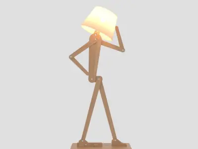 Human Floor Lamp 3D model