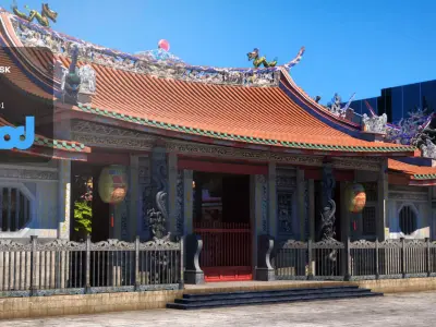 Lungshan Temple 3D model