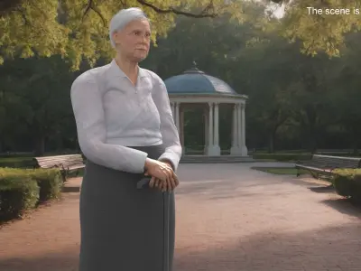  Older Woman Rigged for Maya 