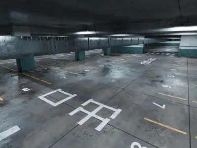 Parking Lot 3D model