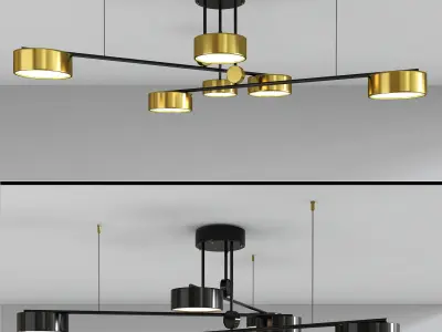 Technum Led Chandelier 3D model