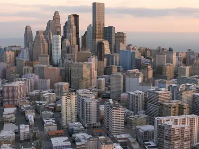 City 64 Low-poly 3D model