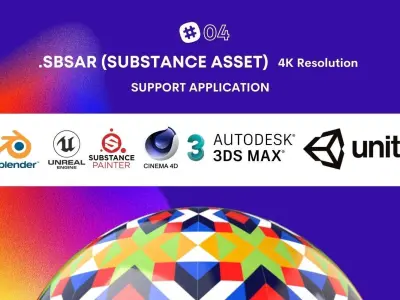 130 PBR Materials and substance asset of Athangudi Tile Texture