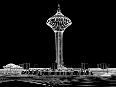 The Khobar Water Tower 3D model
