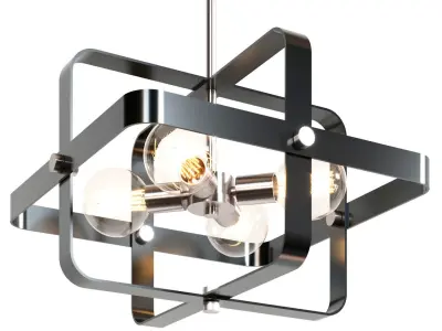 Nuvo Lighting Prana  Light Wide Chandelier 3D model
