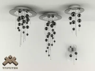 Bubbles Lamps Set 3D Model Pack