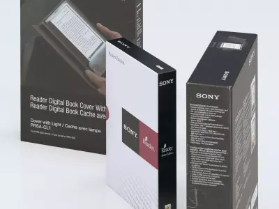 Set box packaging for sony tablet Low-poly 3D model
